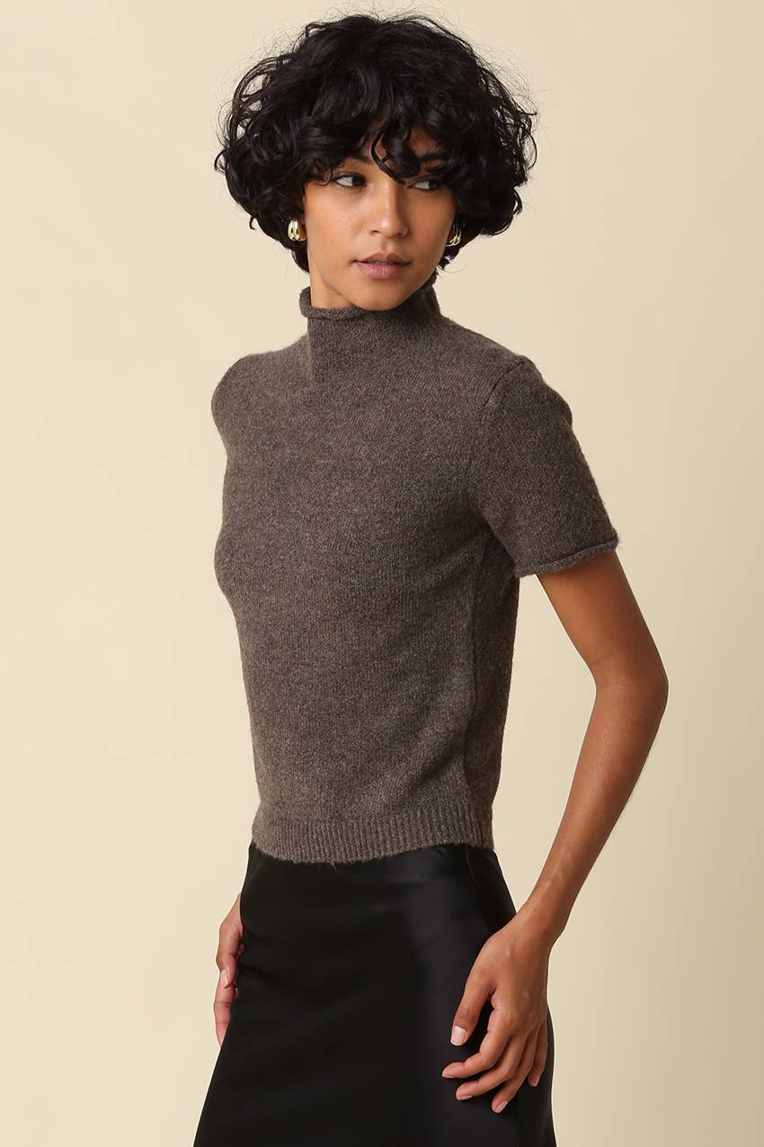 The Paige Mock Neck Knit Top