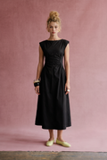 The Camille Ruched Waist Midi Dress