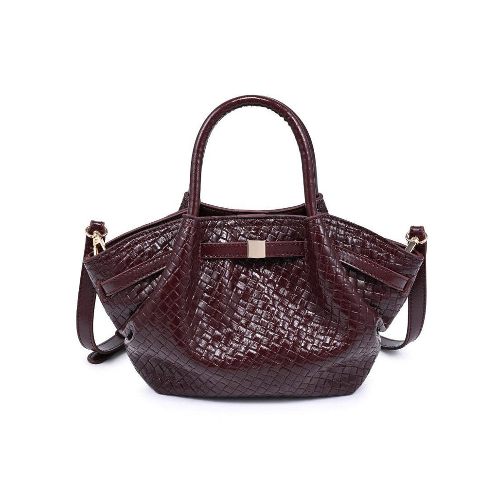 The Marabella Crossbody - Burgundy Woven