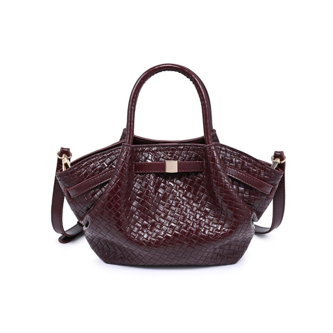 The Marabella Crossbody - Burgundy Woven