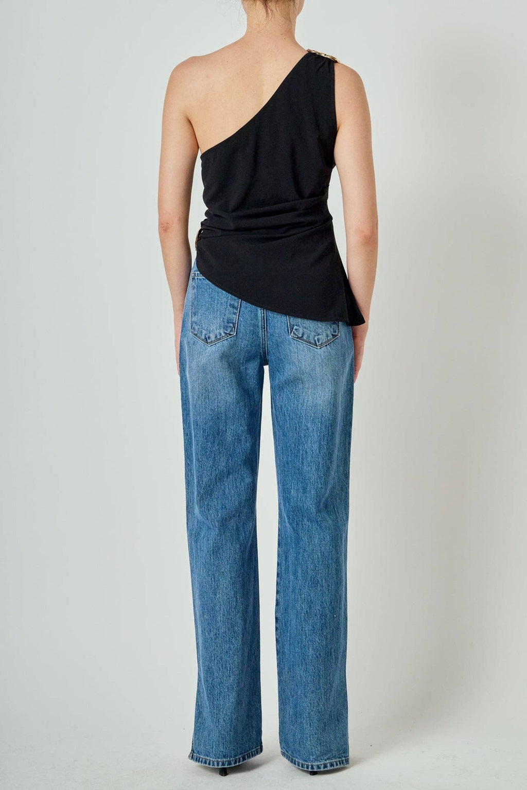 The Noir One-Shoulder Top (Pre-Order)