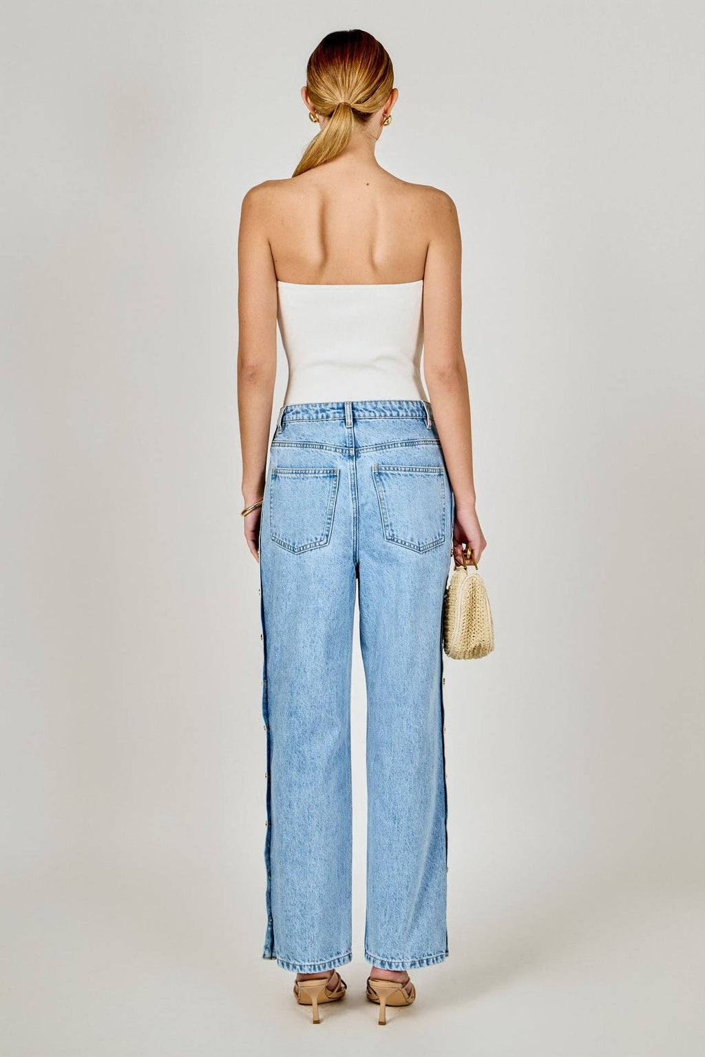 The Saylor Side Buttoned Jeans