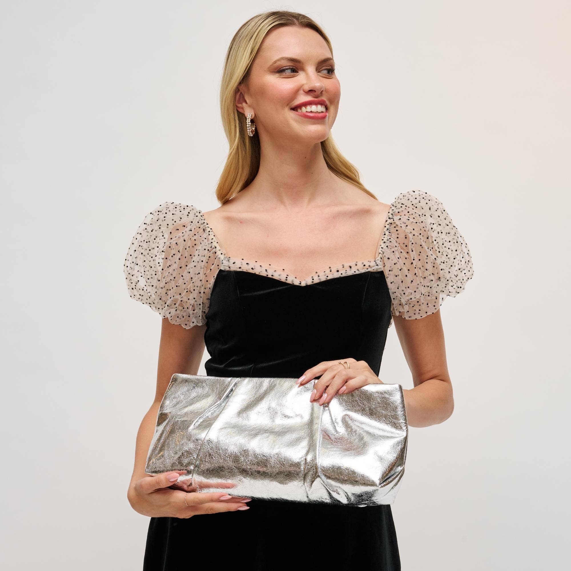 The Franny Clutch - Silver