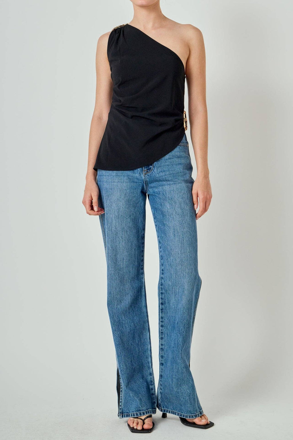 The Noir One-Shoulder Top (Pre-Order)