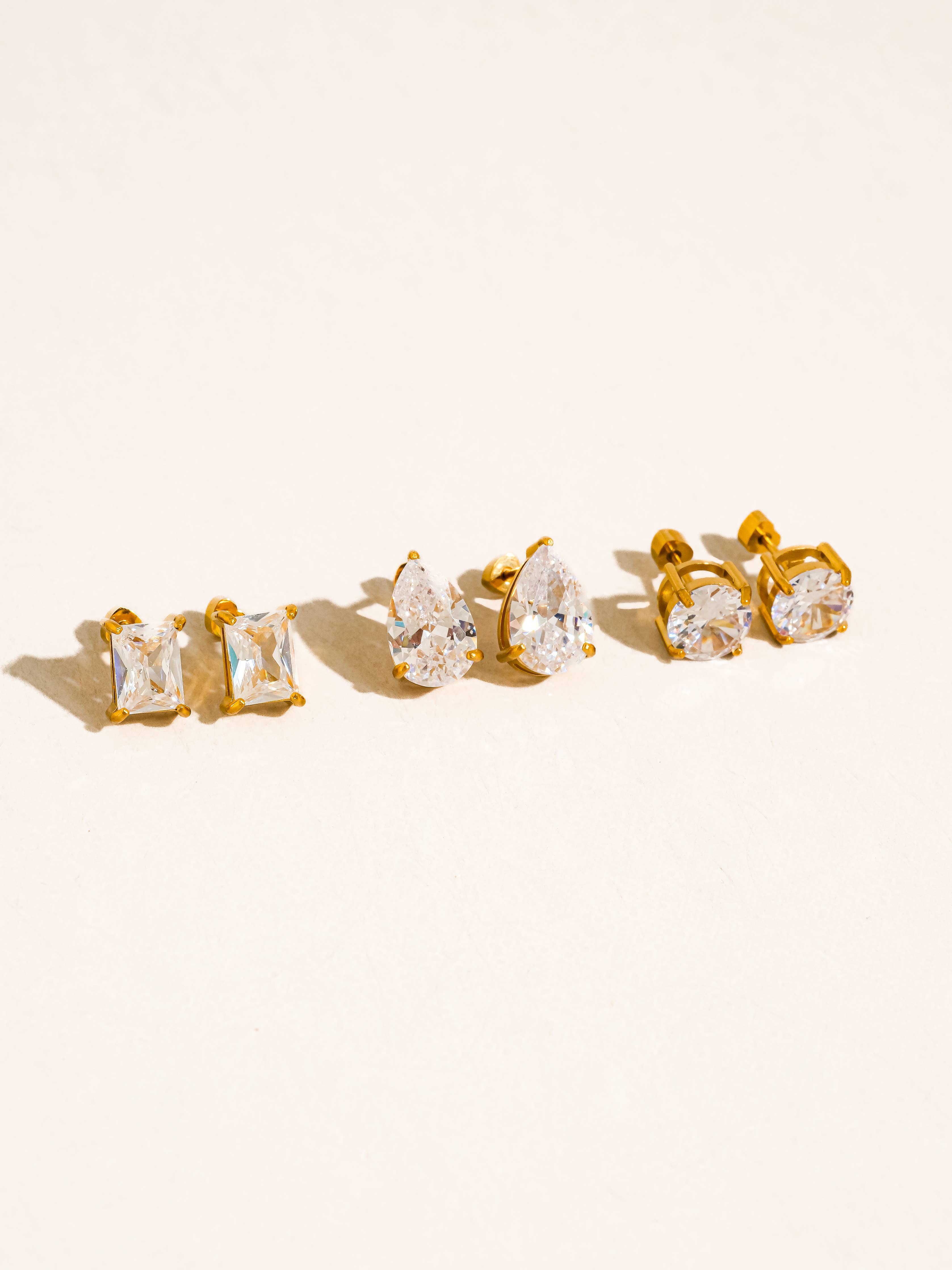 The Camille Flat Back Earrings