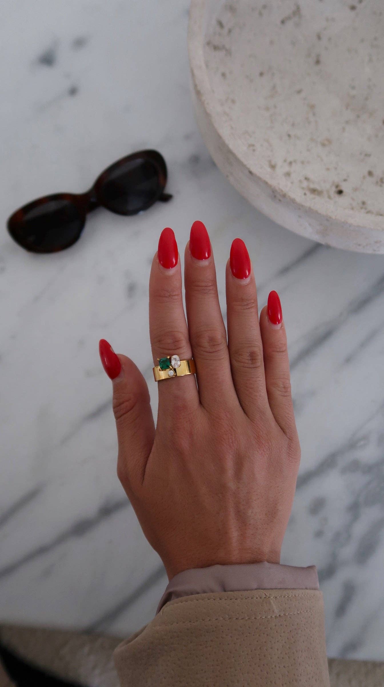 The Emerald Statement Ring