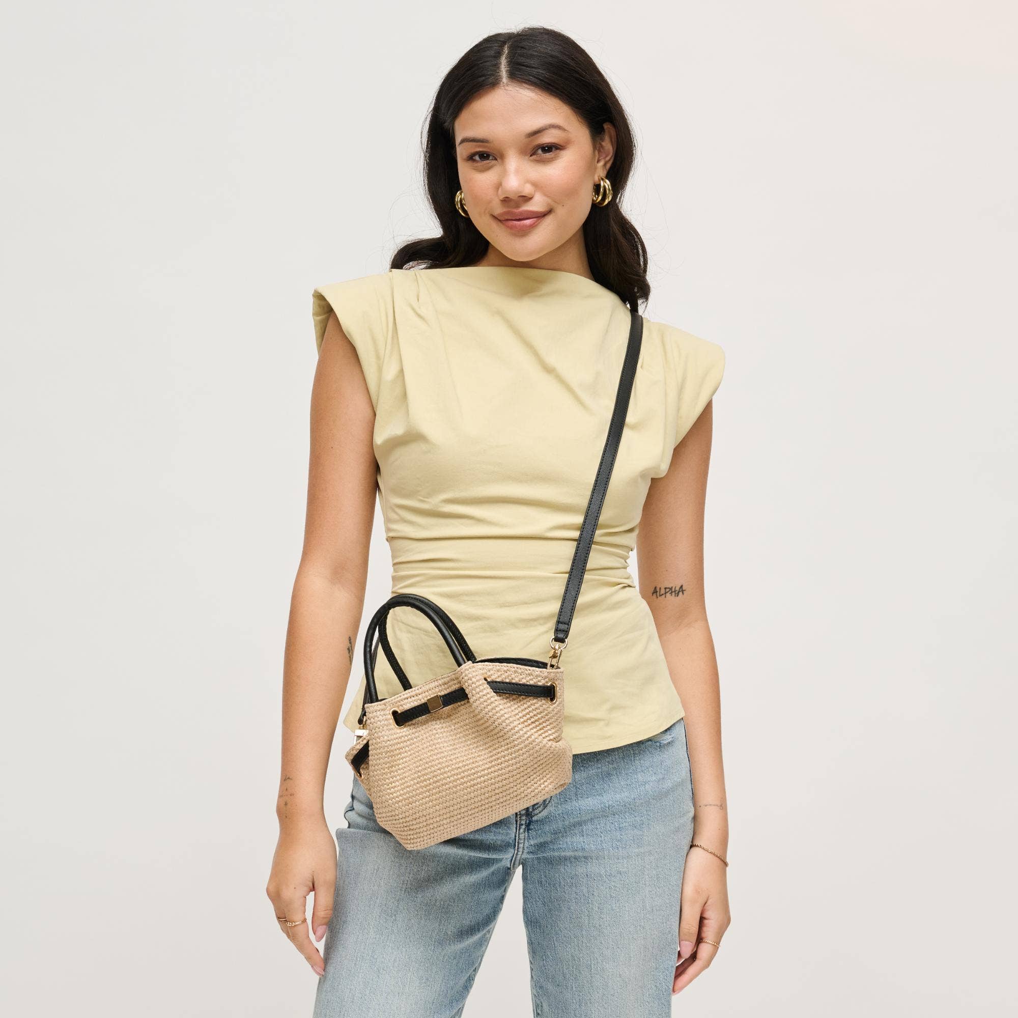 The Marbella Bag - Natural Black