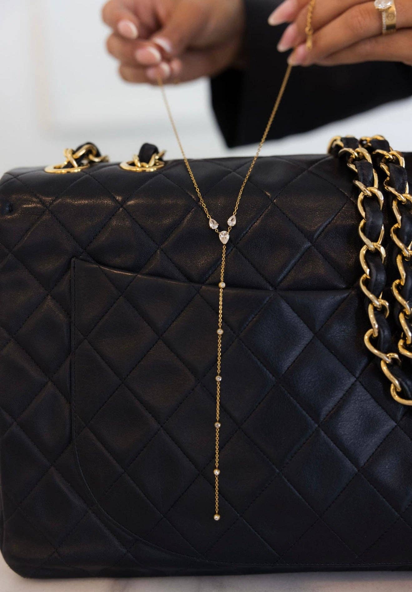 The Evelyn Drop Necklace