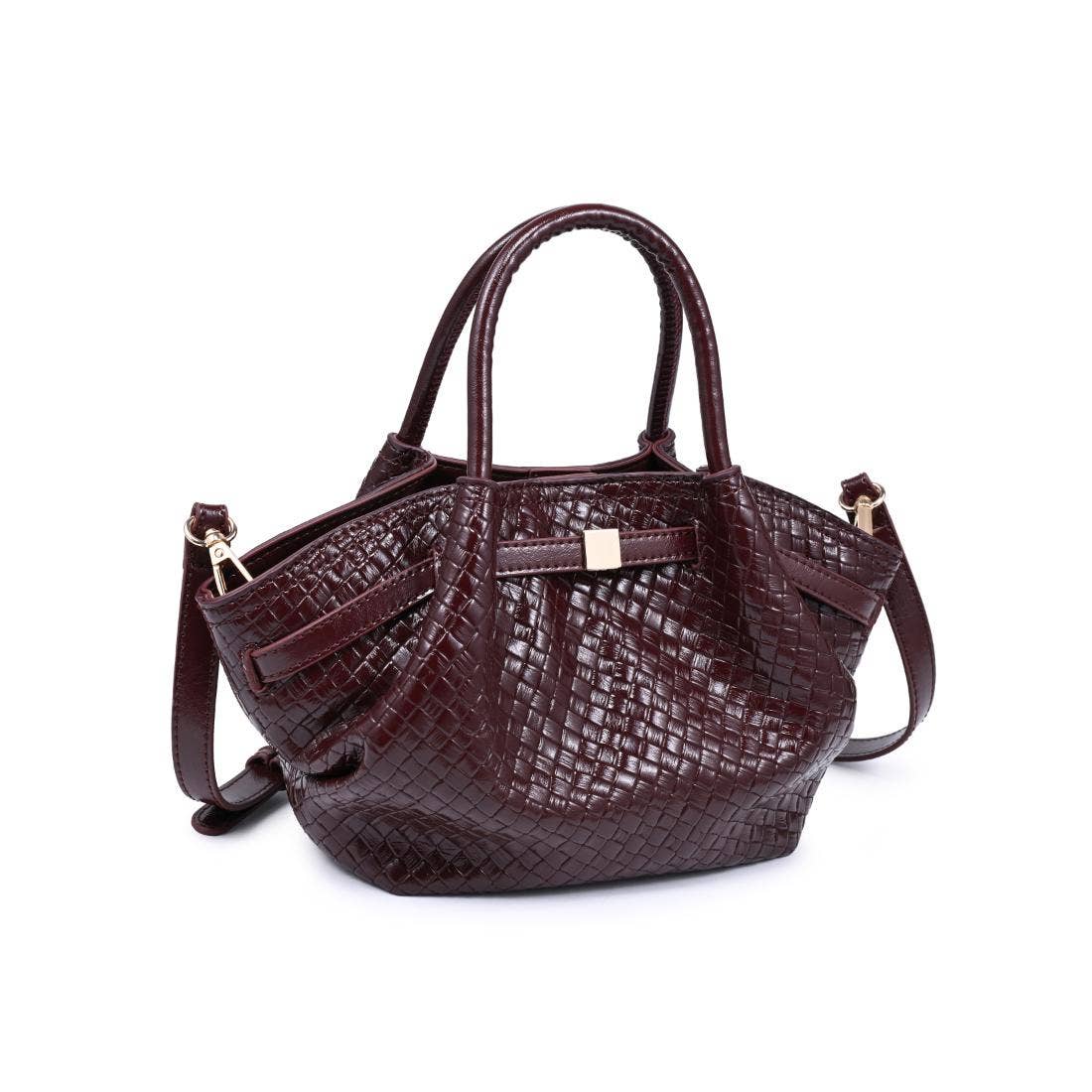 The Marabella Crossbody - Burgundy Woven