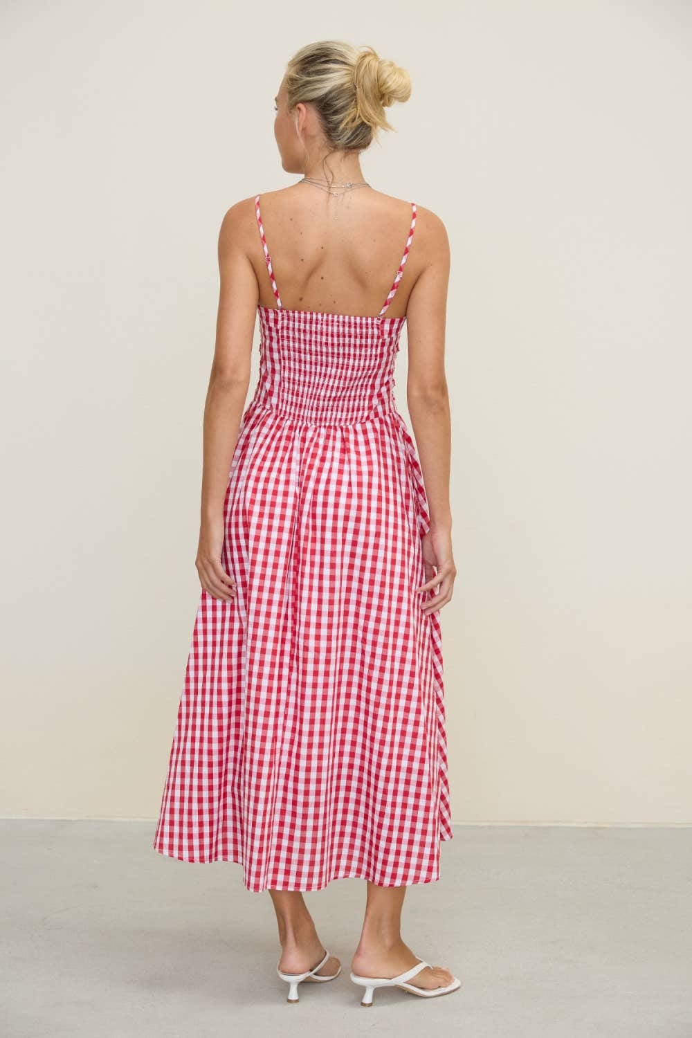 The Lucy Gingham Midi Dress
