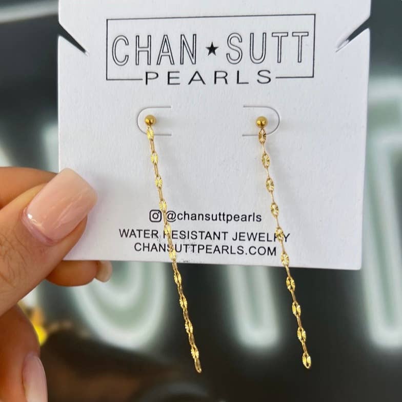 The Dainty Chain Drop Earrings