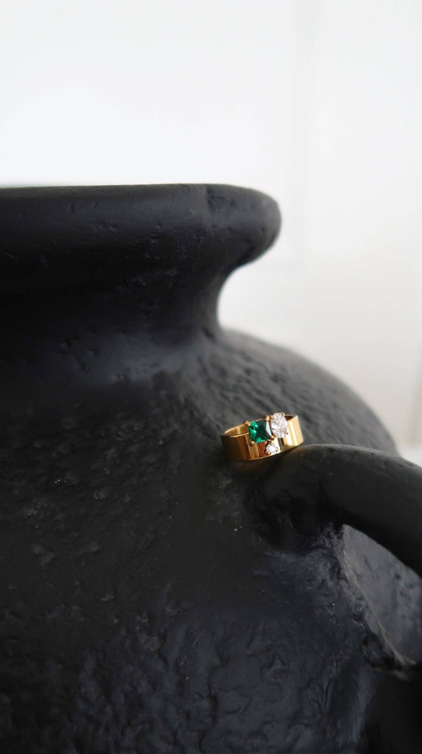 The Emerald Statement Ring
