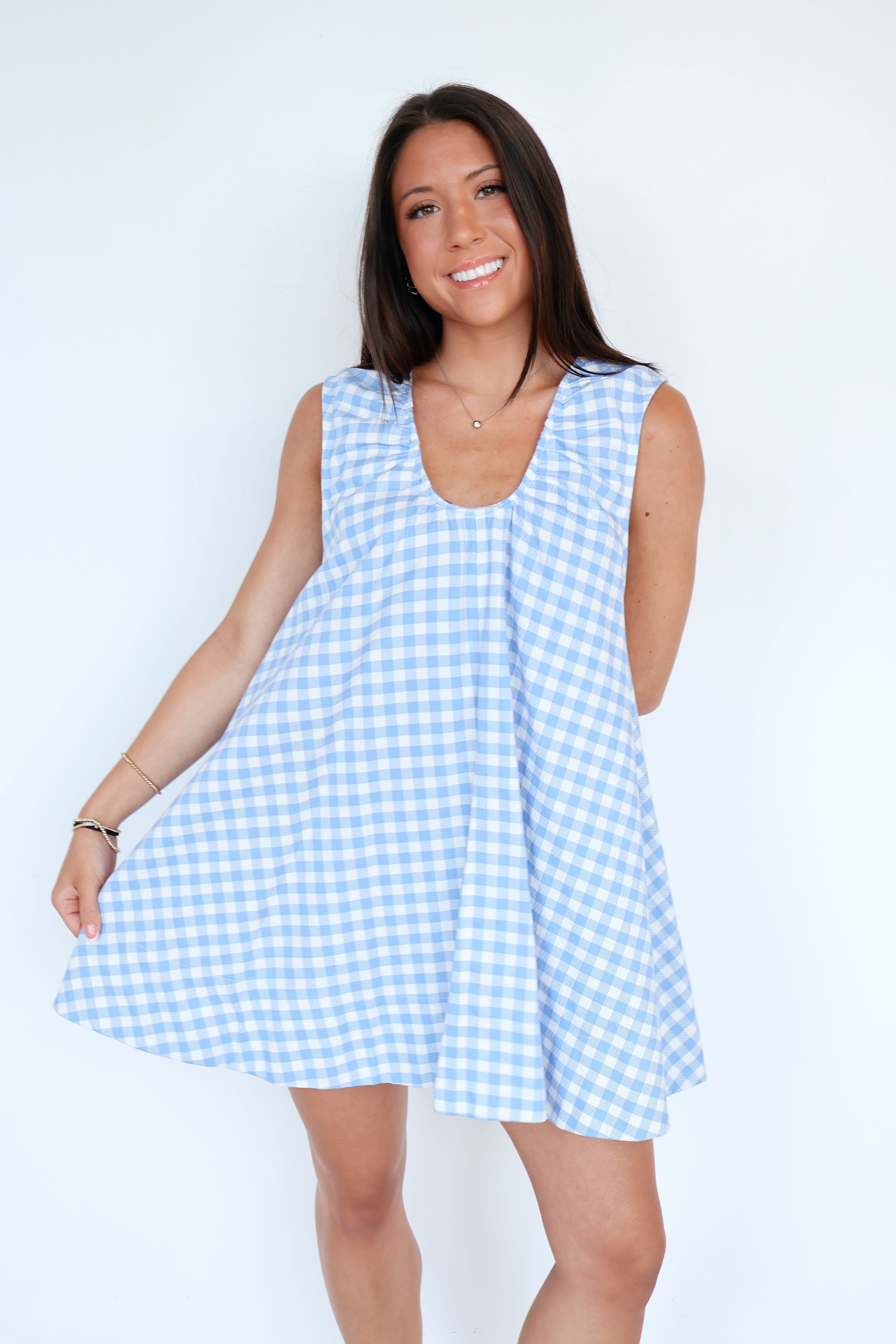 The June Gingham Mini Dress