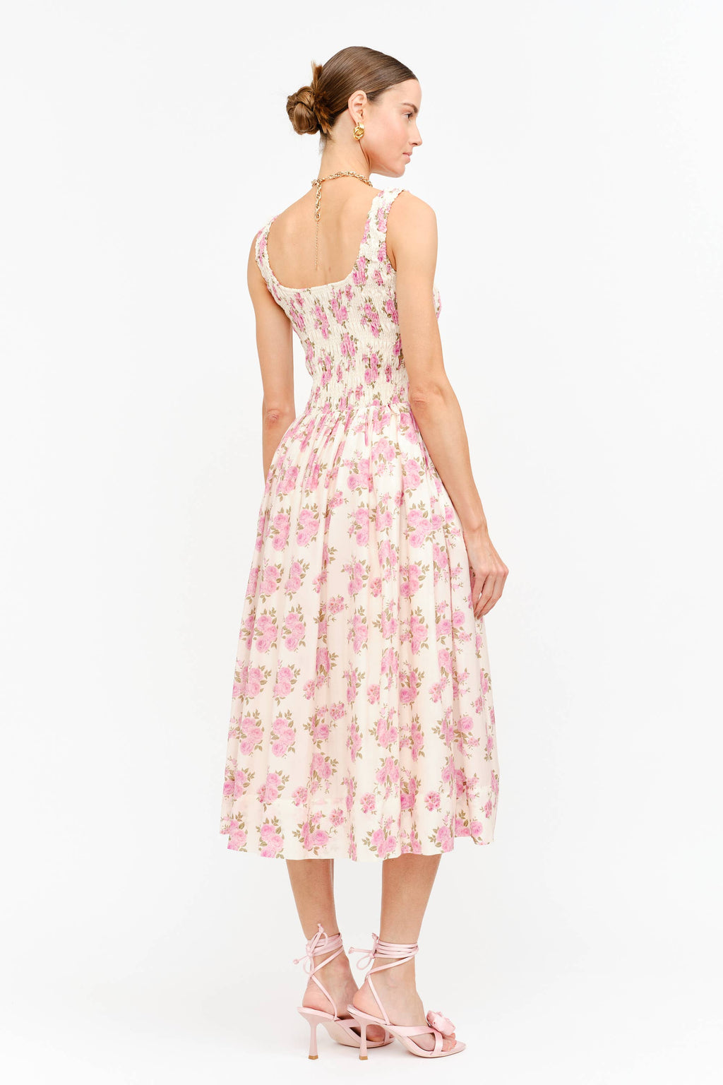 The Millie Floral Smocked Midi Dress