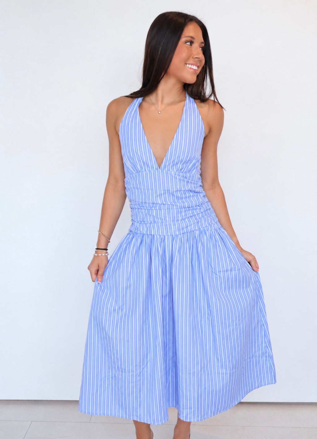 The Annie Halter Midi Dress