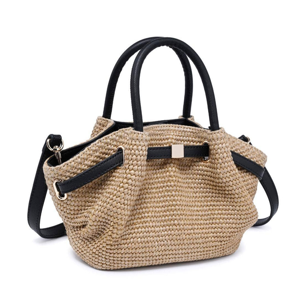 The Marbella Bag - Natural Black