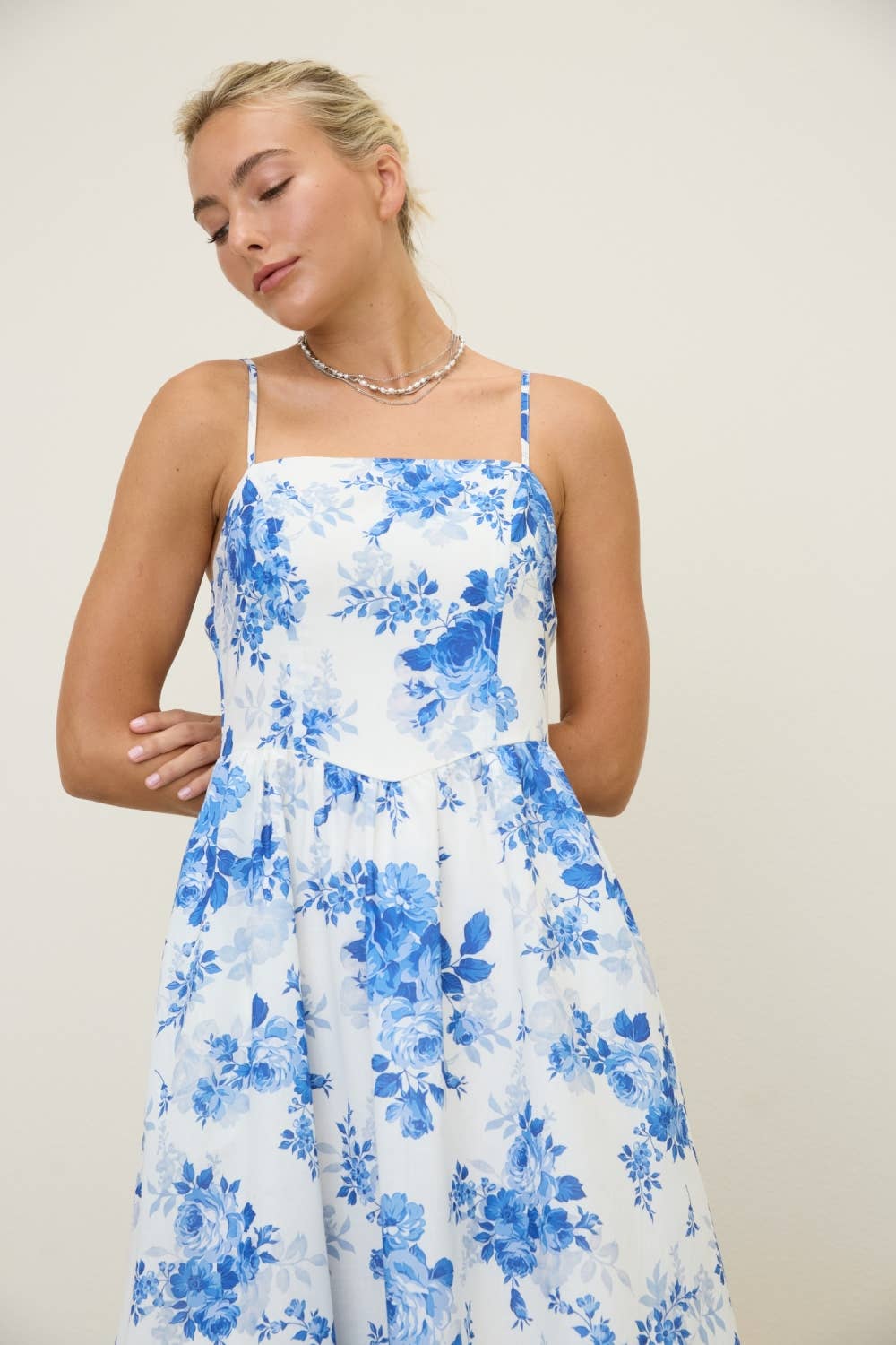 The Capri Floral Midi Dress