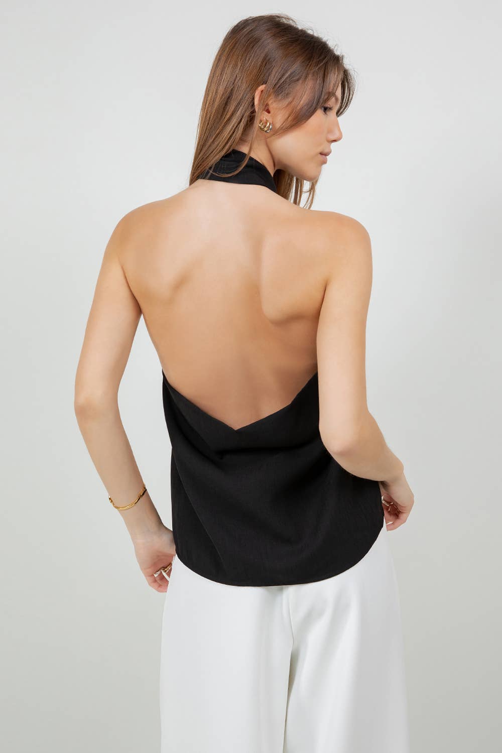 The Isla Halter Scarf Top
