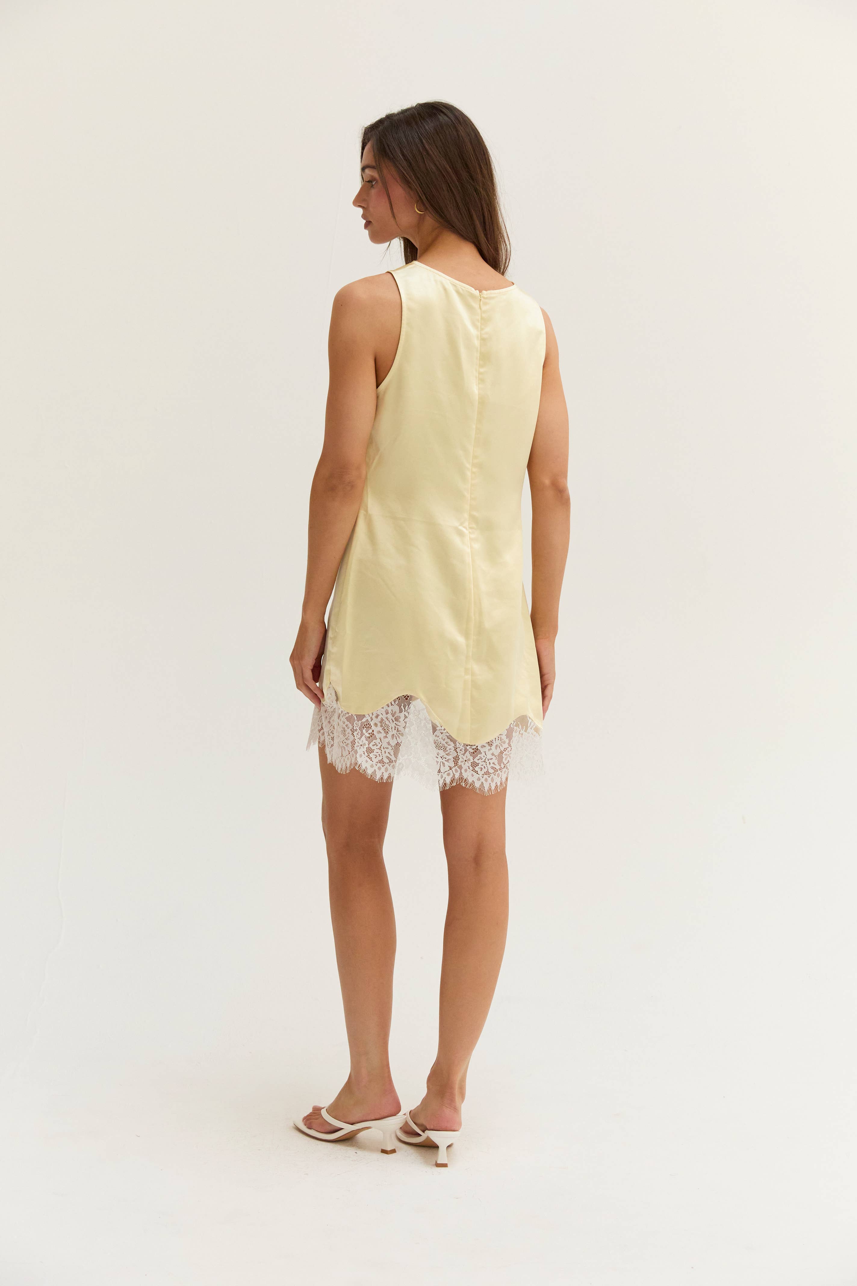 The Isabelle Satin Lace Mini (Pre-Order)