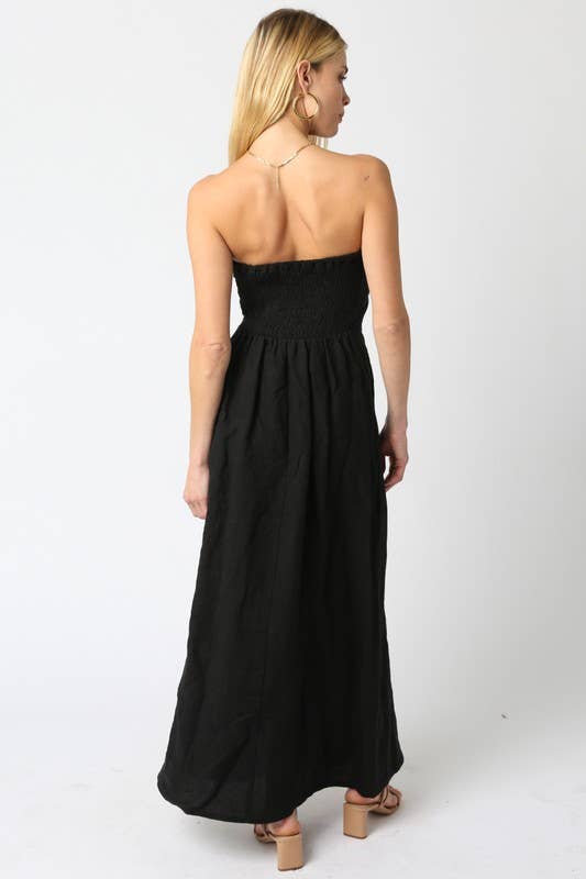 The Lila Linen Maxi Dress