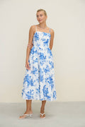 The Capri Floral Midi Dress