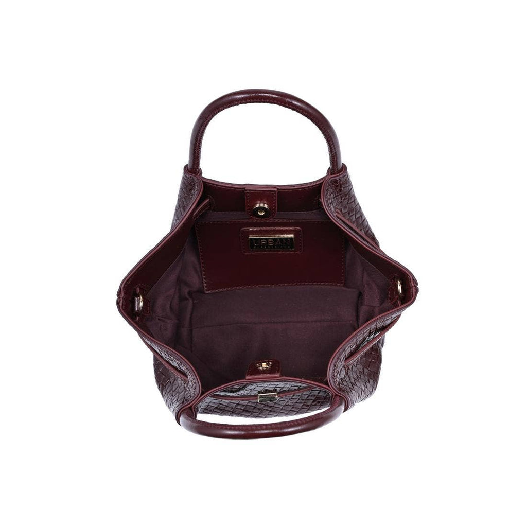 The Marabella Crossbody - Burgundy Woven