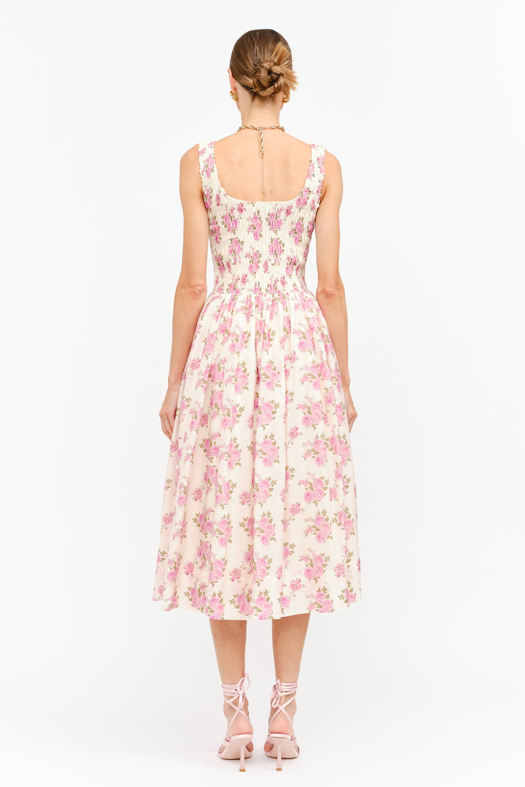 The Millie Floral Smocked Midi Dress