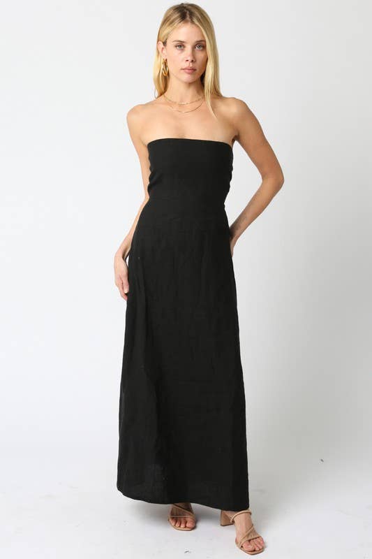 The Lila Linen Maxi Dress