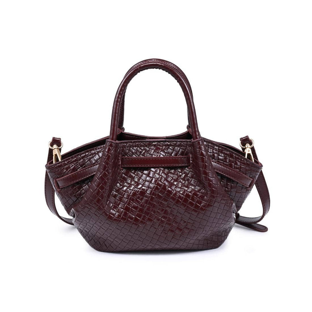 The Marabella Crossbody - Burgundy Woven