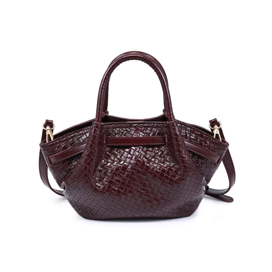 The Marabella Crossbody - Burgundy Woven