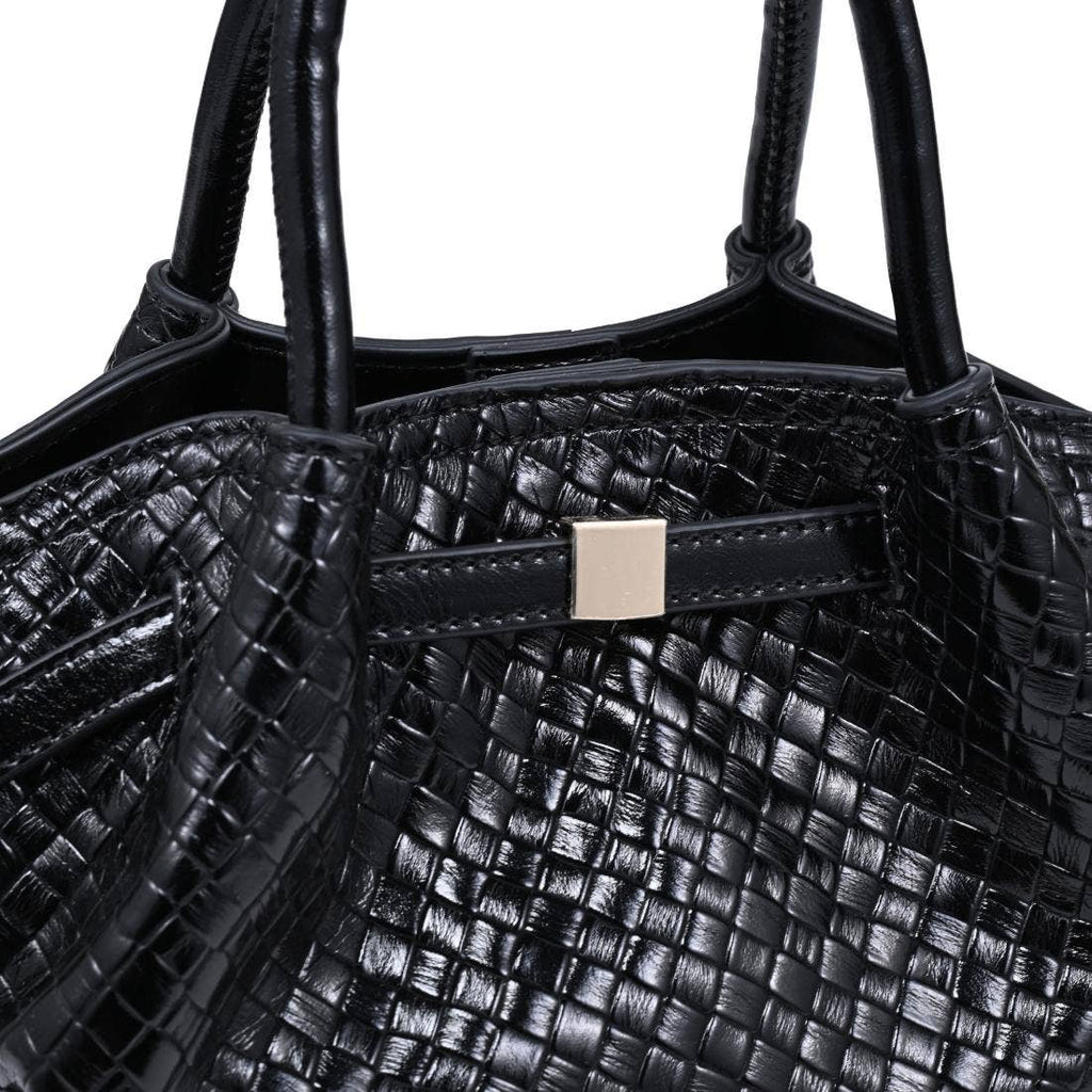 The Marabella Crossbody - Black Woven