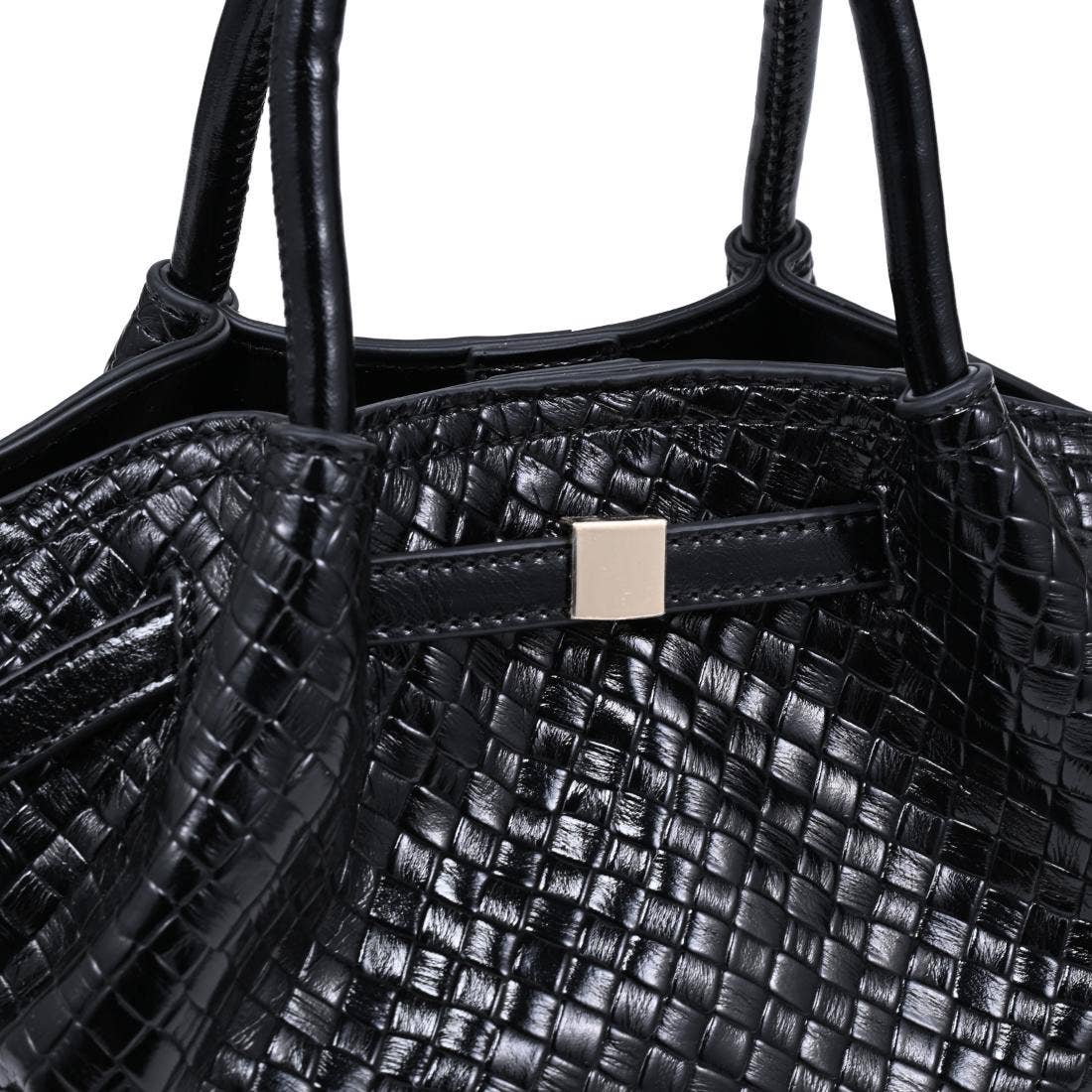 The Marabella Crossbody - Black Woven