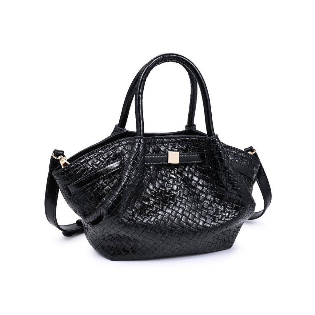 The Marabella Crossbody - Black Woven