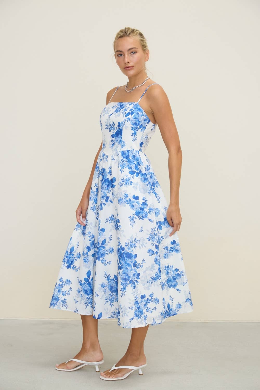 The Capri Floral Midi Dress