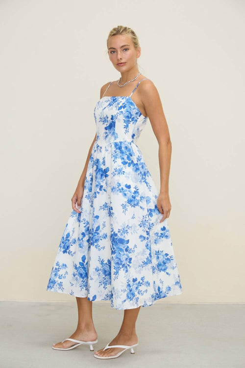 The Capri Floral Midi Dress