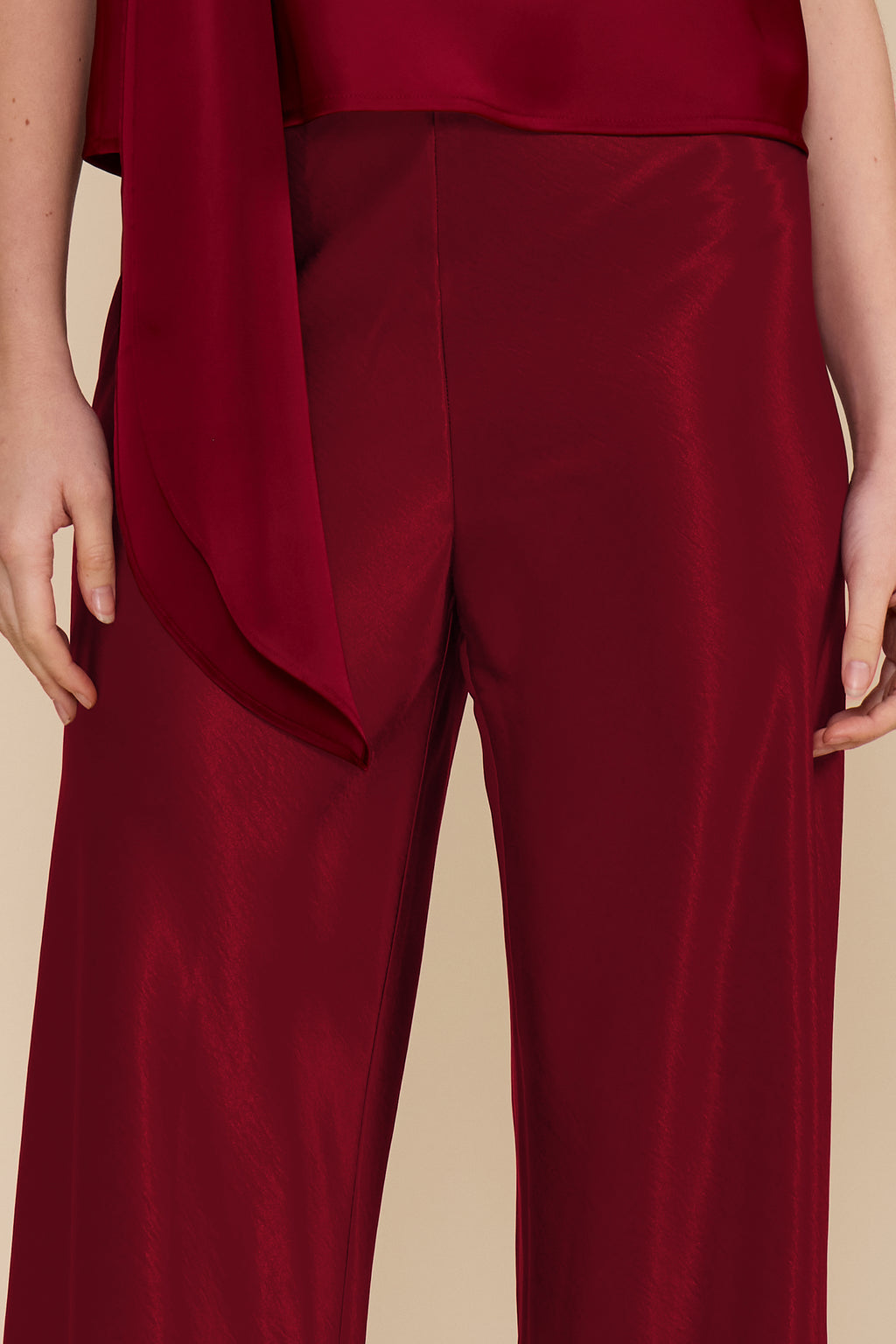 Lucy Paris Jeiel Satin Bias Pant