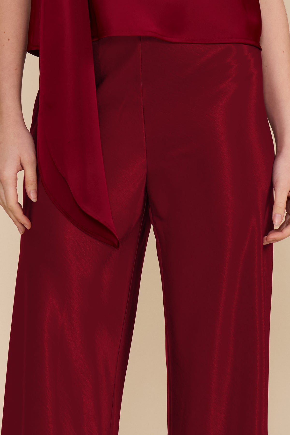 Lucy Paris Jeiel Satin Bias Pant