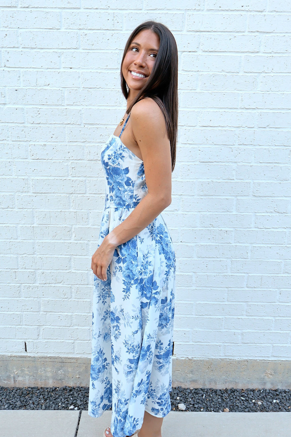 The Capri Floral Midi Dress