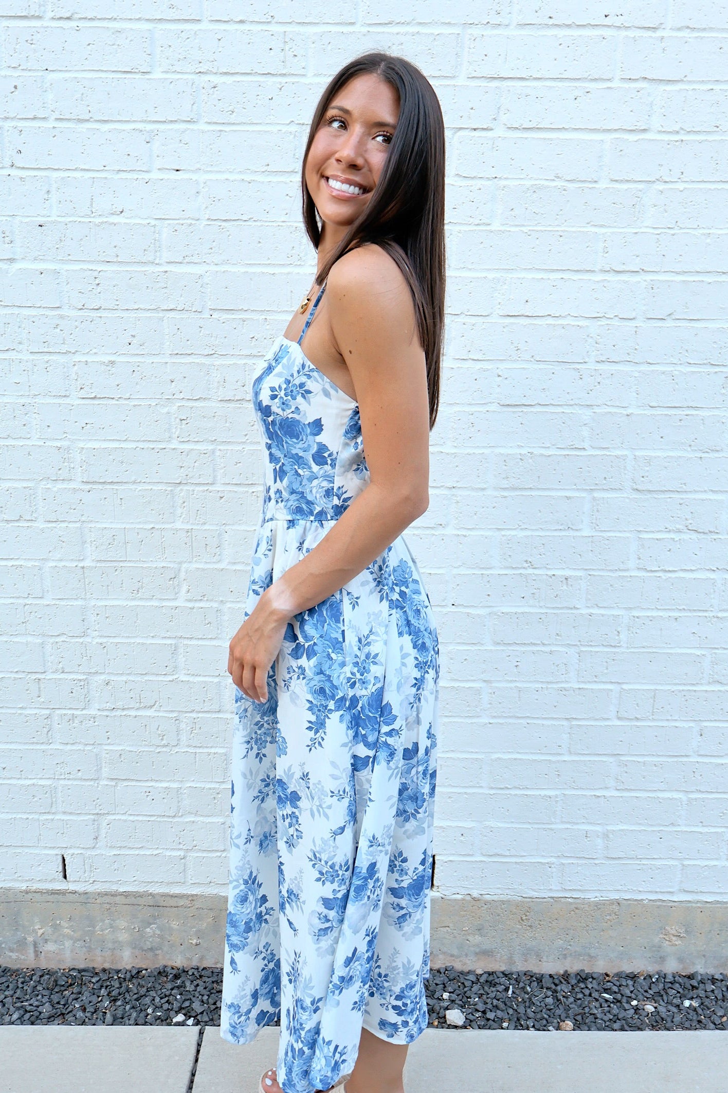The Capri Floral Midi Dress
