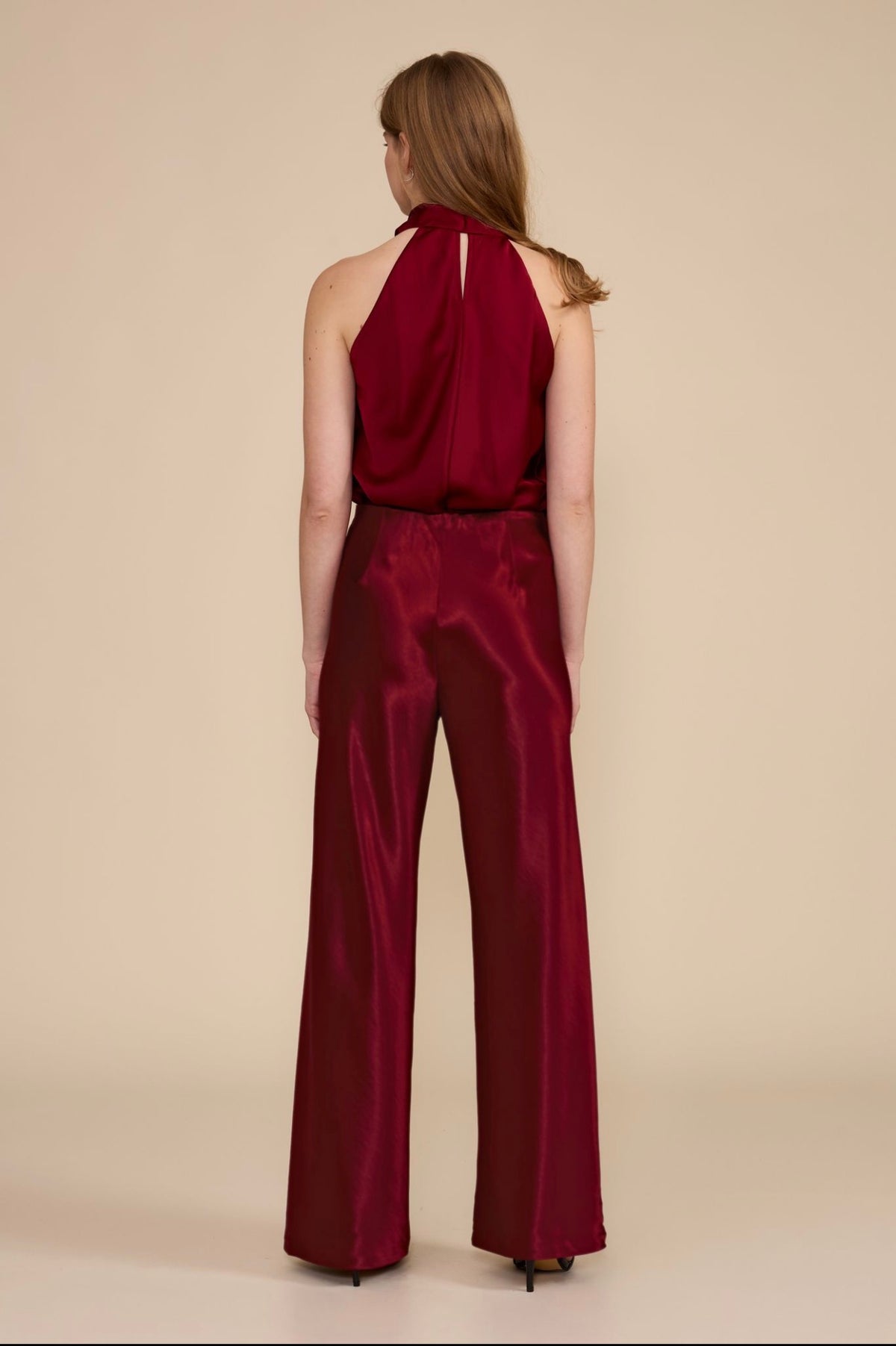 Lucy Paris Jeiel Satin Bias Pant