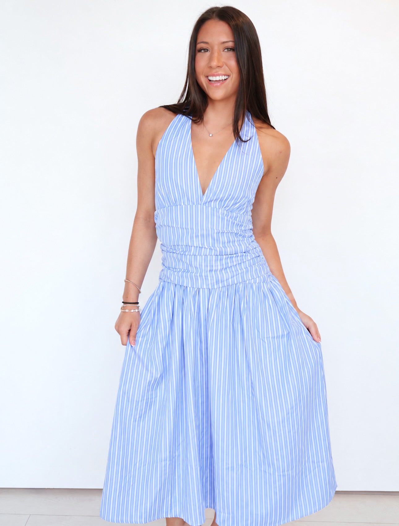 The Annie Halter Midi Dress