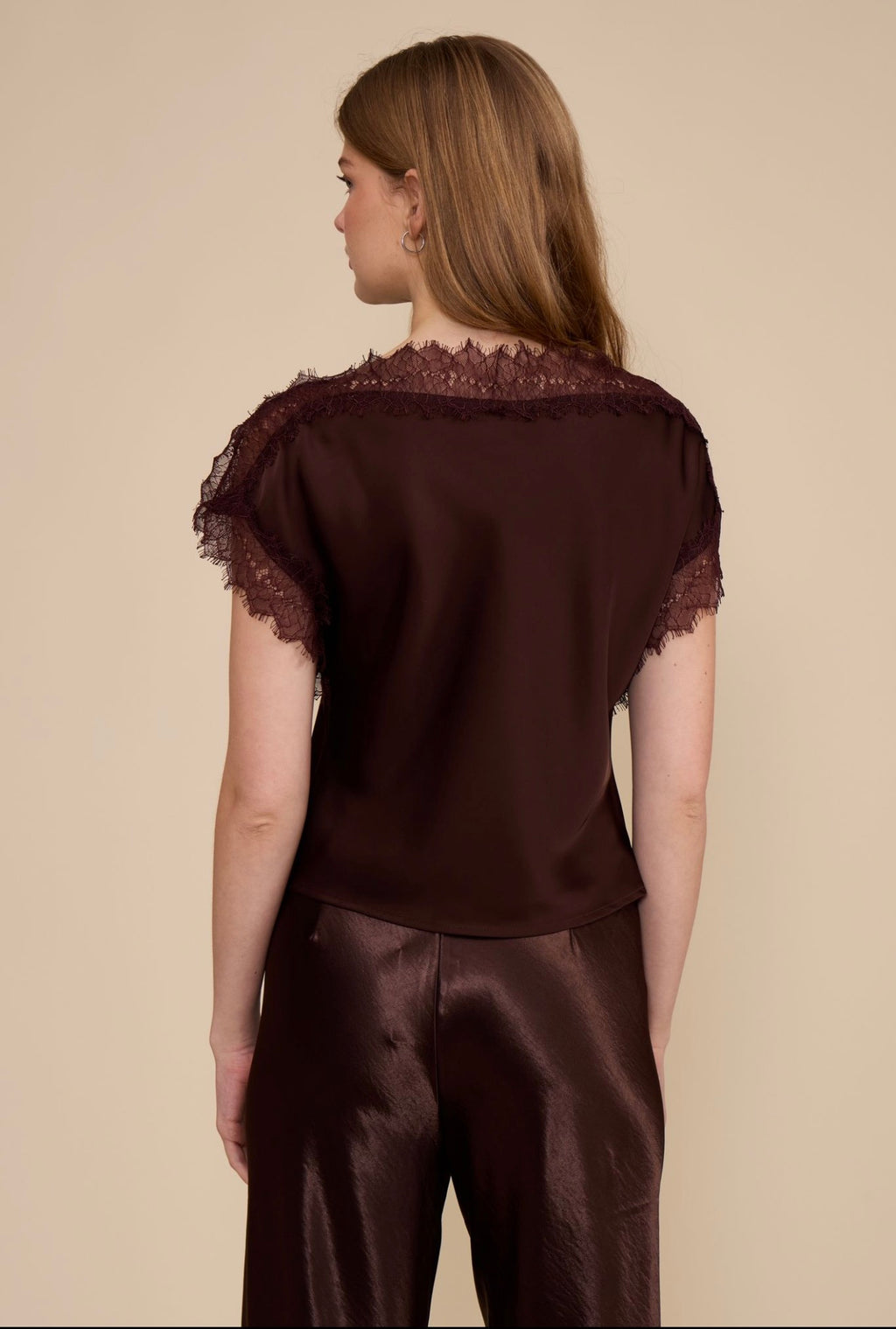 Lucy Paris Chris Lace Trim Top
