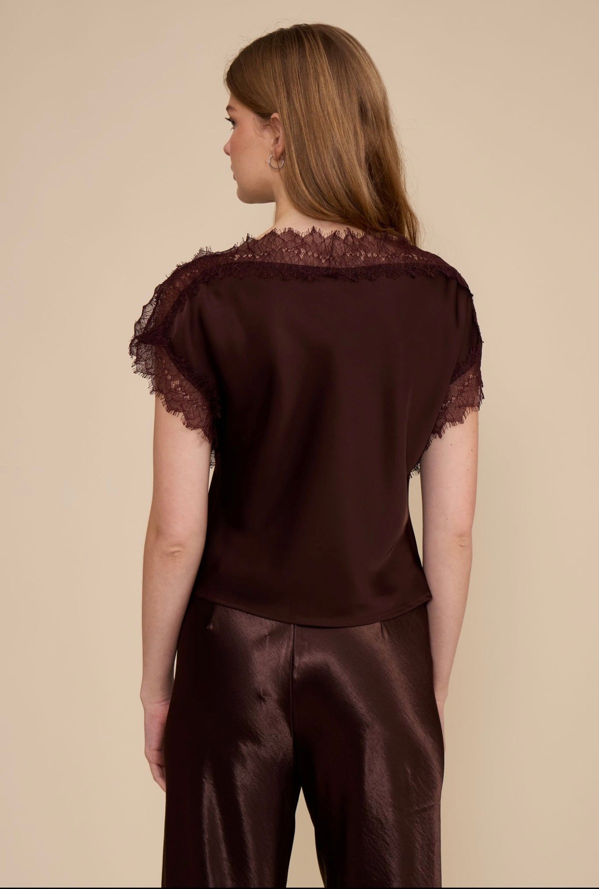 Lucy Paris Chris Lace Trim Top