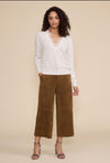 Lucy Paris Jessie Cropped Suede Pant