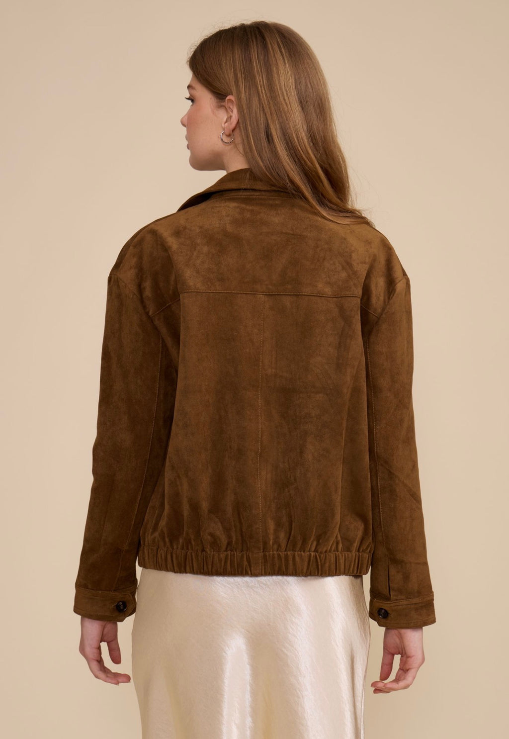Lucy Paris Henry Fauxe Suede Jacket