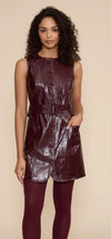 The Julian Faux Leather Mini Dress