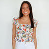 The Arden Floral Peplum Top