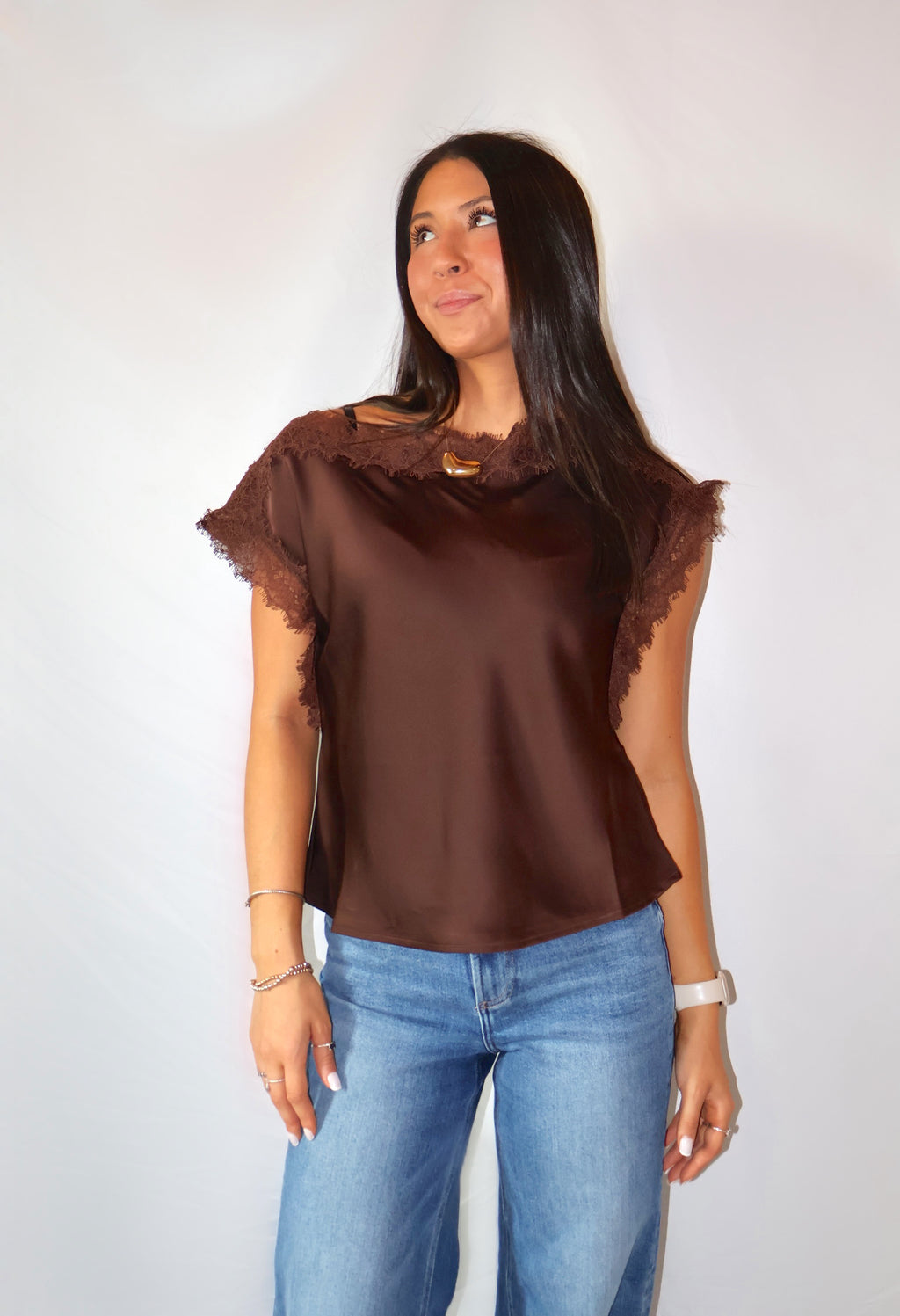 Lucy Paris Chris Lace Trim Top