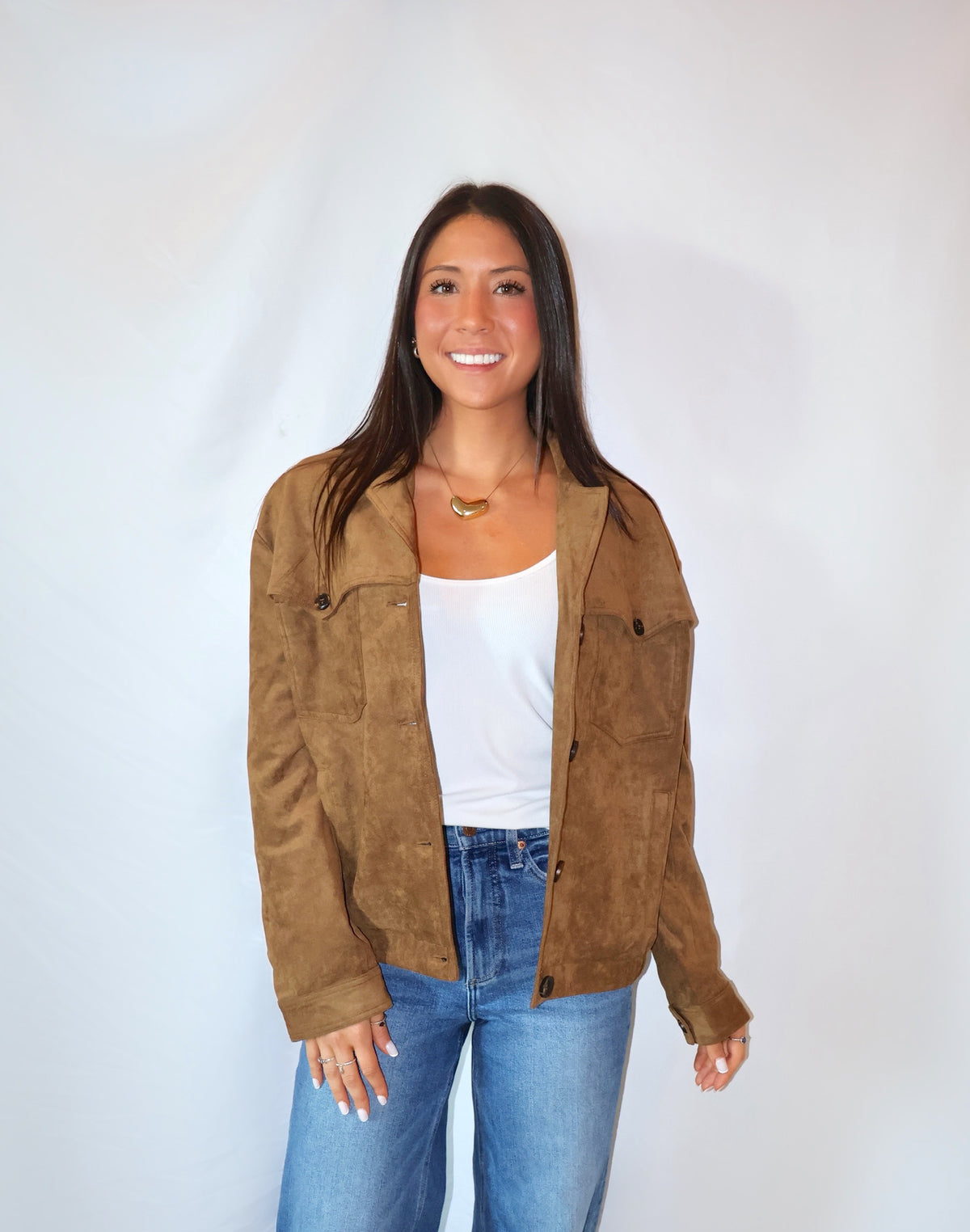 Lucy Paris Henry Fauxe Suede Jacket
