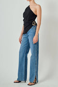 The Noir One-Shoulder Top (Pre-Order)
